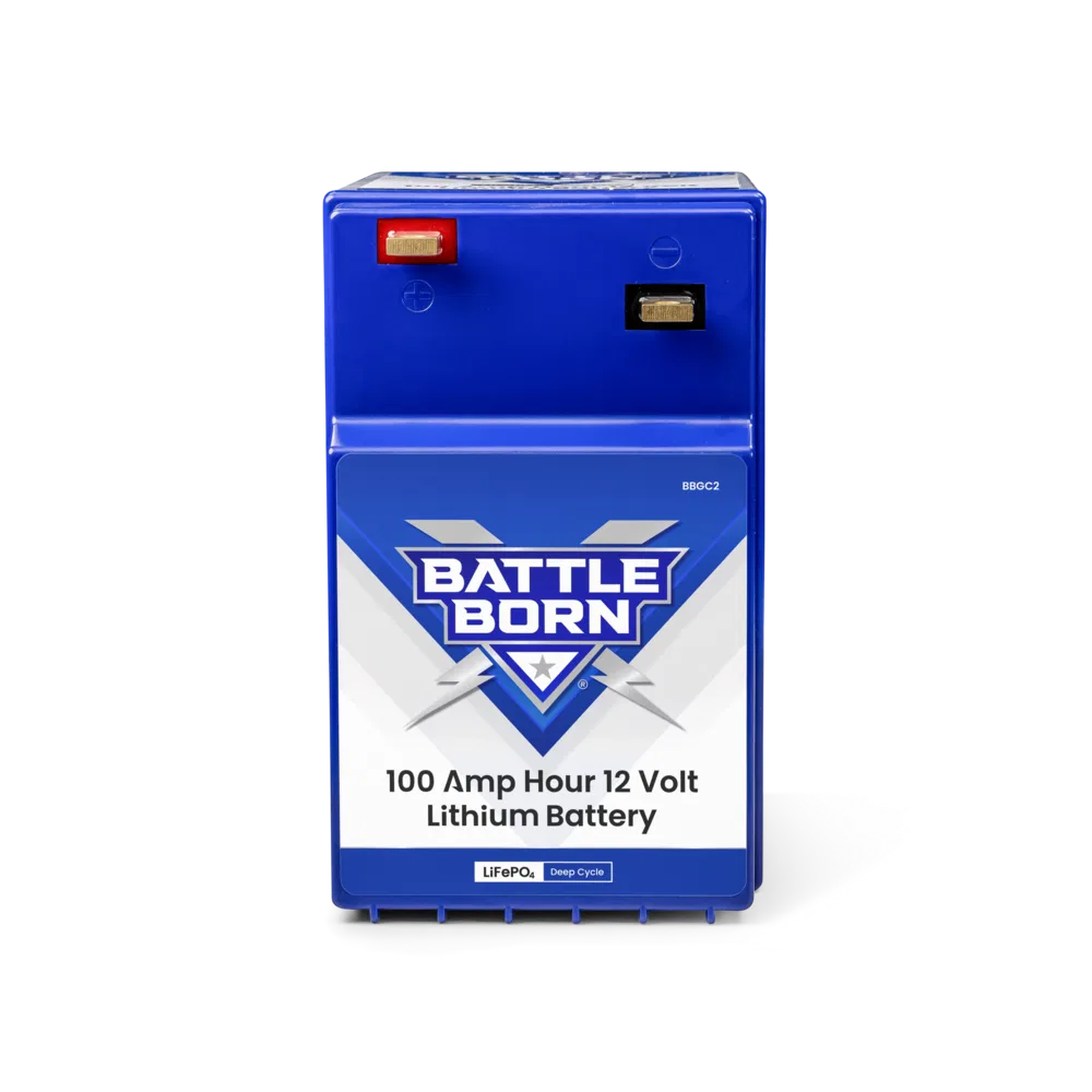 BBGC2 – BATTLE BORN Battery, Group GC2 12 Volt Flag Top Terminal Lithium Deep Cycle Battery 100 Ampere Hour Capacity ...